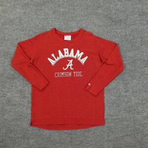 Alabama Crimson Tide Shirt Mens Small Red NCAA Football Long Sleeve Thermal